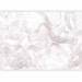 Wall Mural Interlace of Nature - Abstract Background With Leaf Shapes - Grey 148570 additionalThumb 5