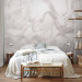 Wall Mural Interlace of Nature - Abstract Background With Leaf Shapes - Grey 148570 additionalThumb 2