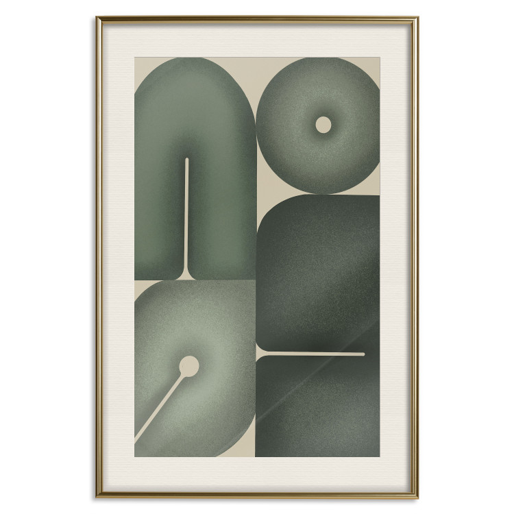 Poster Green Forms - Abstract Composition of Sage Shapes 150070 additionalImage 26