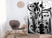Room Divider Screen Composition of black geometric shapes [Room Dividers] 150870 additionalThumb 4