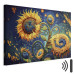 Canvas Sunflowers Against the Night Sky - Composition Generated by AI 151070 additionalThumb 8