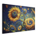 Canvas Sunflowers Against the Night Sky - Composition Generated by AI 151070 additionalThumb 2