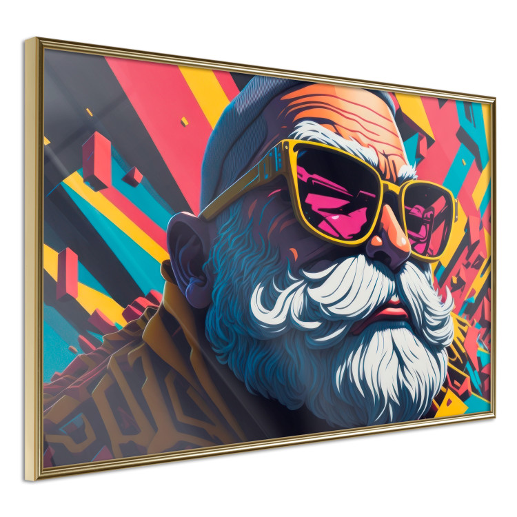 Wall Poster Hipster Santa - Portrait of the Saint in Sunglasses 151870 additionalImage 6