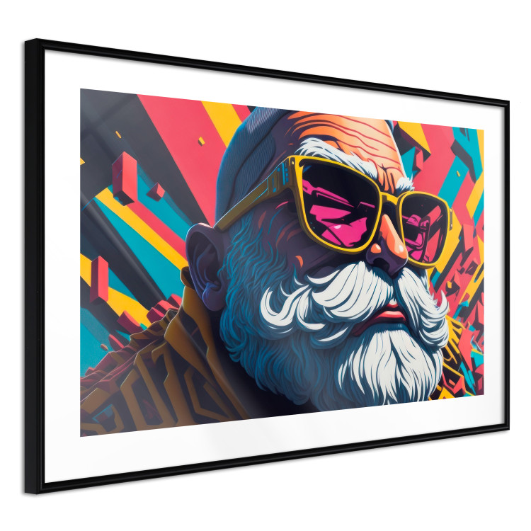 Wall Poster Hipster Santa - Portrait of the Saint in Sunglasses 151870 additionalImage 7