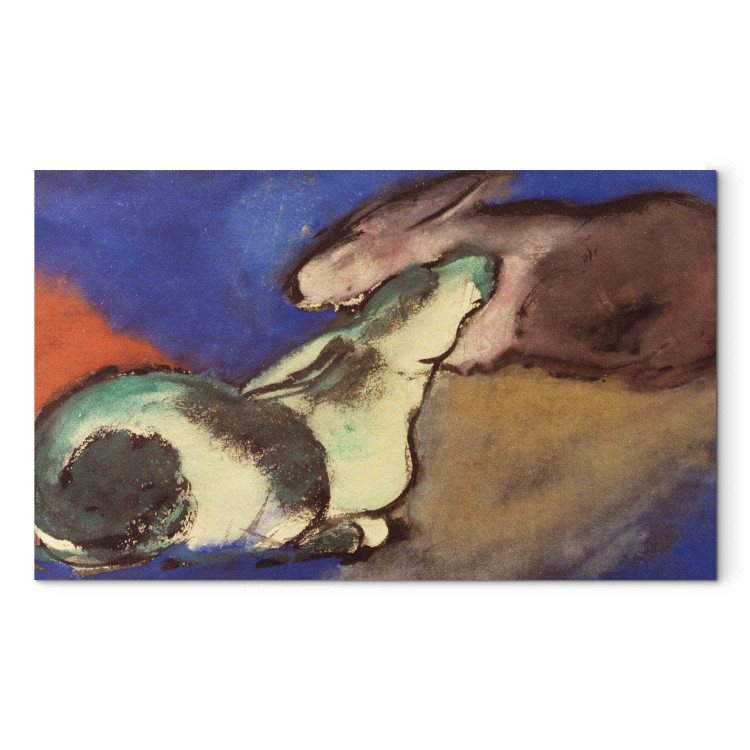 Reproduction Painting Tow Sleeping Rabbits 153770