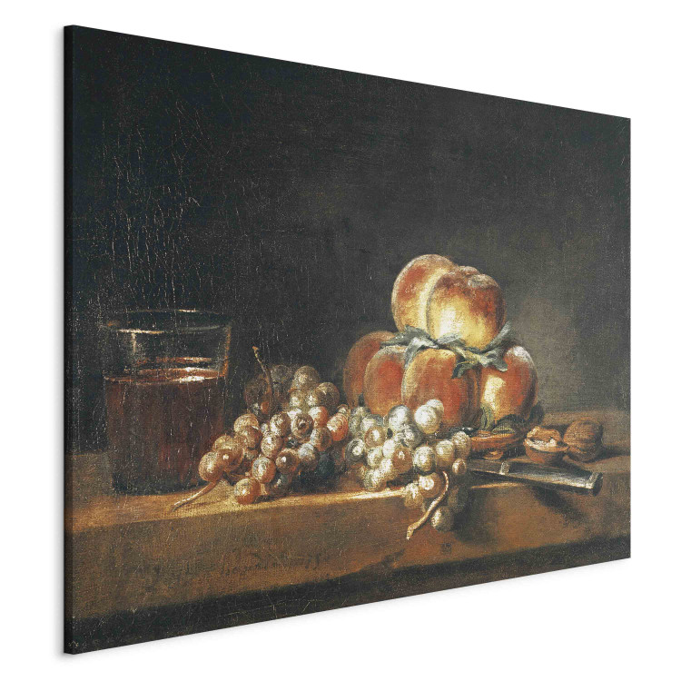 Reproduction Painting Still Life of Peaches, Nuts, Grapes and a Glass of Wine 157770 additionalImage 2