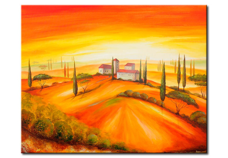 Canvas Print Twilight in Tuscany 49670