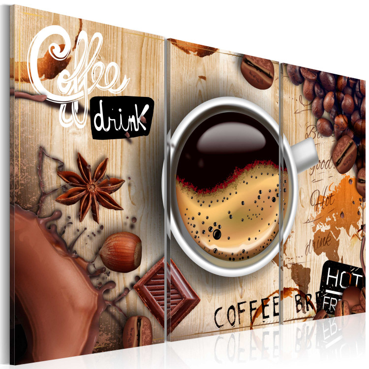 Canvas Art Print Cup of coffee in the morning 55470 additionalImage 2