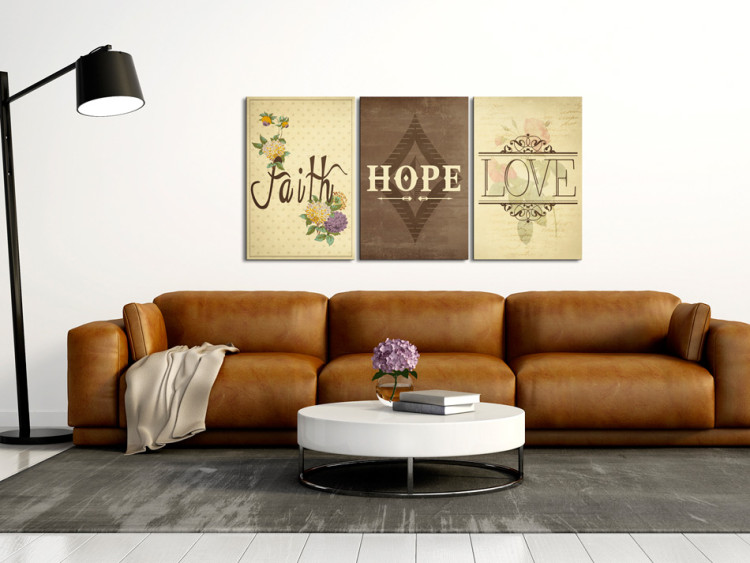 Canvas Art Print Faith, Hope & Love 55670 additionalImage 3