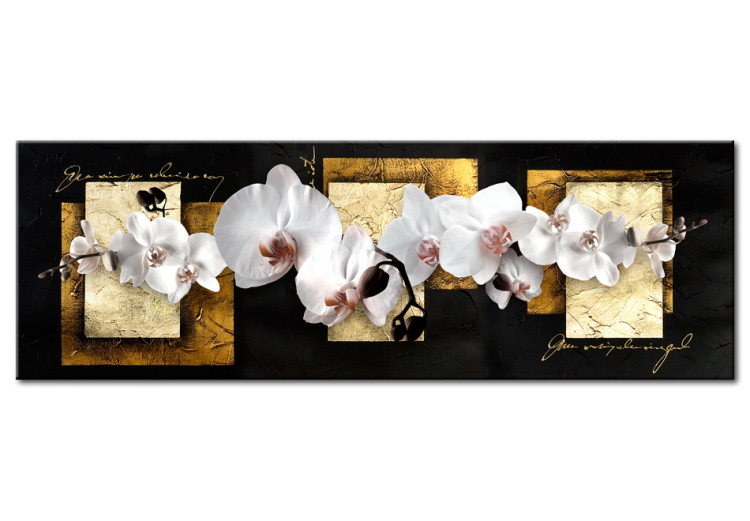Canvas Finessed composition with orchid 56170