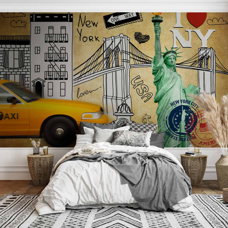 Photo Wallpaper One way - New York 60770 additionalImage 2