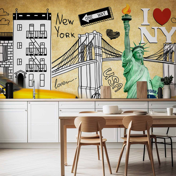 Photo Wallpaper One way - New York 60770 additionalImage 6