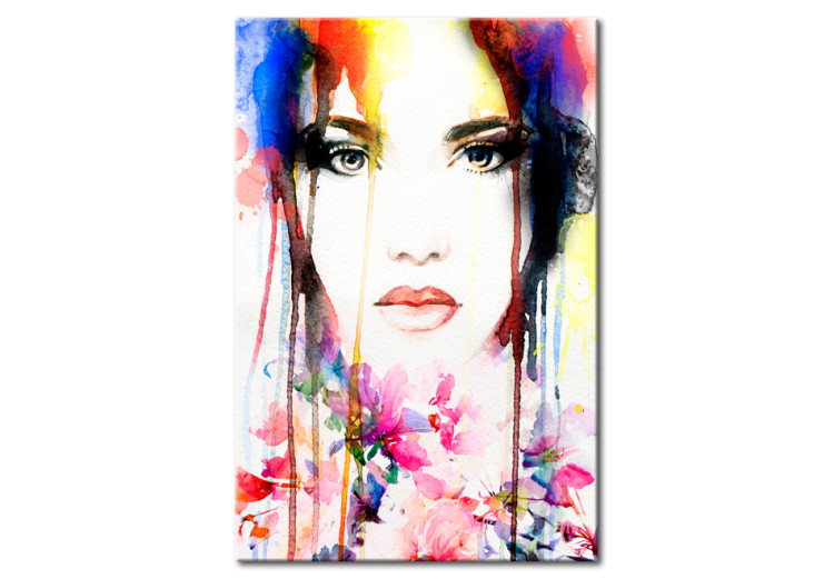Canvas Art Print Colourful Lady 65570