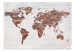Photo Wallpaper World Map: Brick Wall 97570 additionalThumb 1