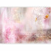 Photo Wallpaper Lilies - abstract with motif of flowers in shades of pink and inscriptions 106580 additionalThumb 5