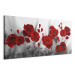 Canvas Print Romantic Poppies (1 Part) Wide 106980 additionalThumb 2