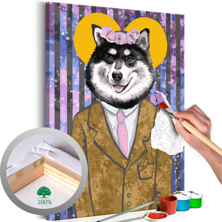 Paint by Number Kit Dog in Suit 108180