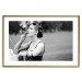 Wall Poster Woman with Cigar - black and white composition with a smoking young woman 114580 additionalThumb 16