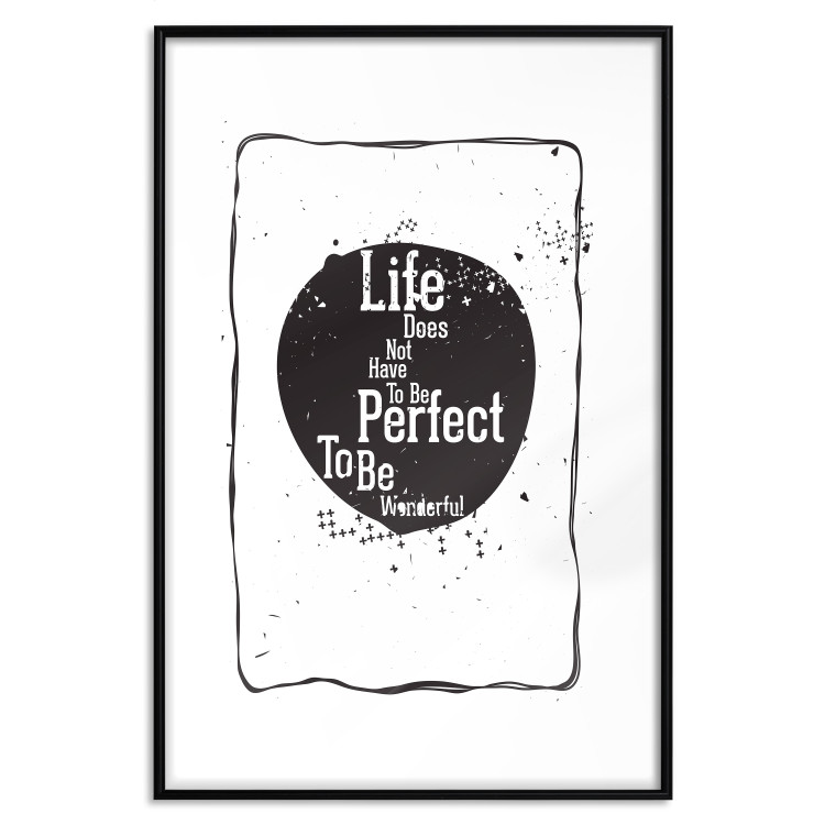 Poster Life quote - black and white motivational texts in a frame 115080 additionalImage 19