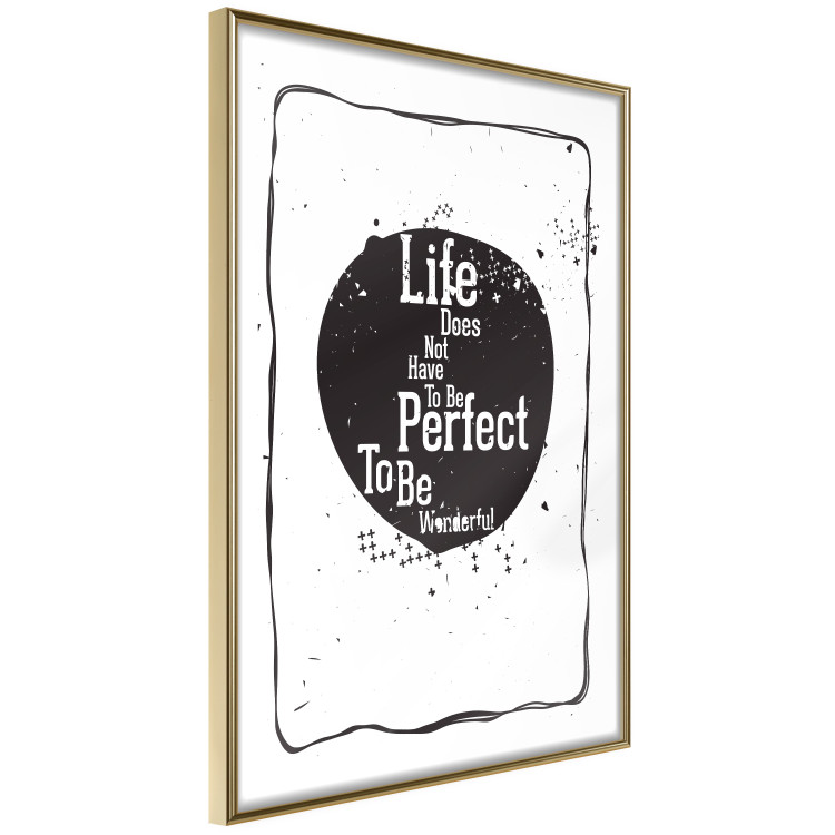 Poster Life quote - black and white motivational texts in a frame 115080 additionalImage 12