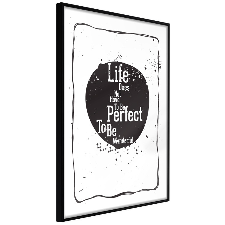Poster Life quote - black and white motivational texts in a frame 115080 additionalImage 10