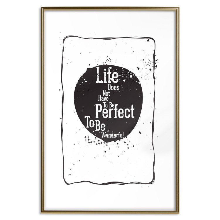 Poster Life quote - black and white motivational texts in a frame 115080 additionalImage 20