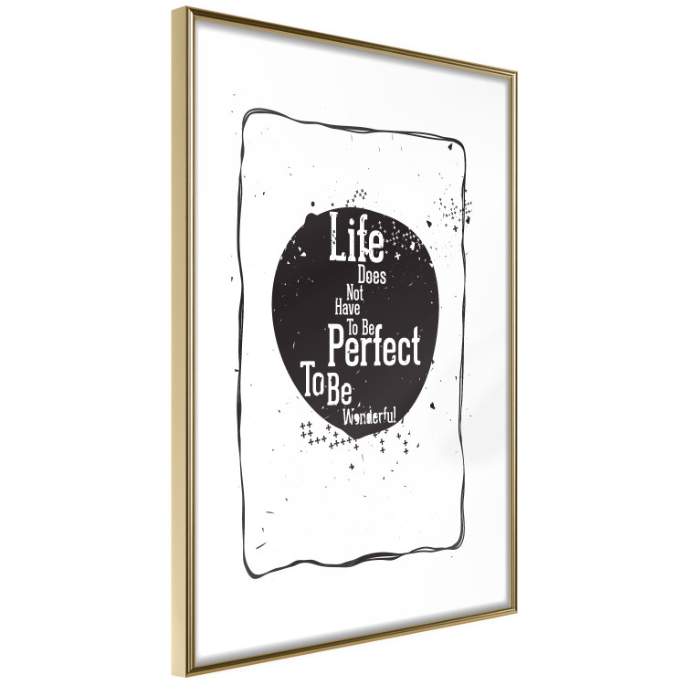 Poster Life quote - black and white motivational texts in a frame 115080 additionalImage 6