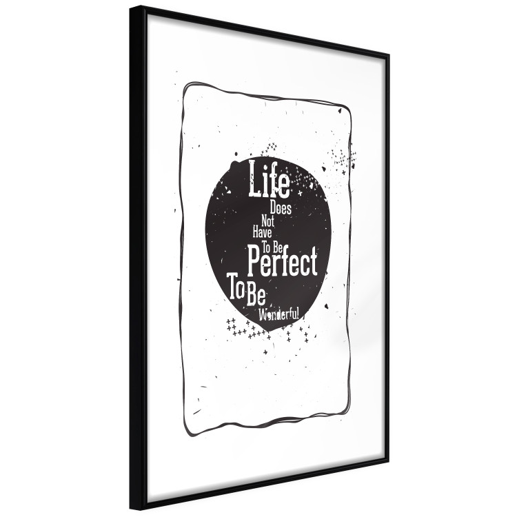 Poster Life quote - black and white motivational texts in a frame 115080 additionalImage 11