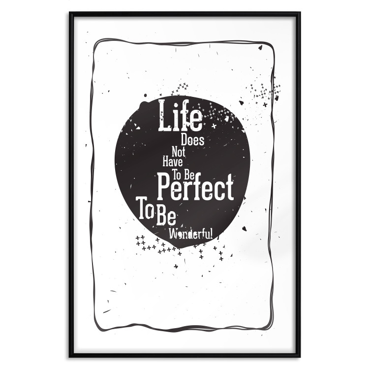 Poster Life quote - black and white motivational texts in a frame 115080 additionalImage 17