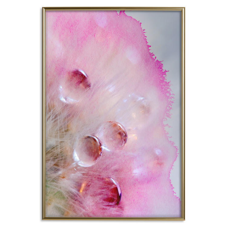 Poster Drops - multicolored abstraction with water droplets on pink watercolors 117880 additionalImage 15