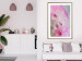 Poster Drops - multicolored abstraction with water droplets on pink watercolors 117880 additionalThumb 17