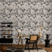 Modern Wallpaper English Flowers (Black and White) 117980 additionalThumb 5