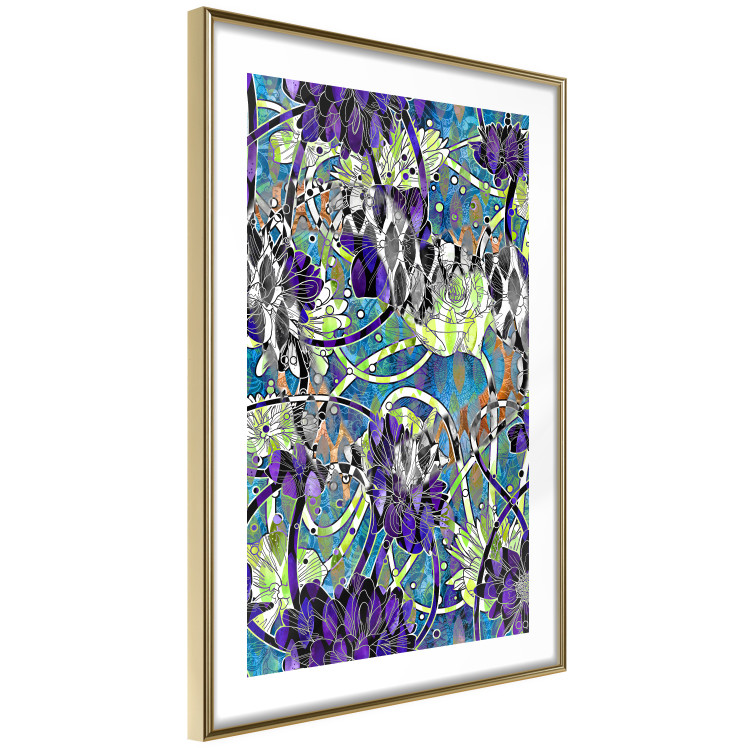 Wall Poster Vibrations of Nature - colorful abstract composition with a floral pattern 118280 additionalImage 6