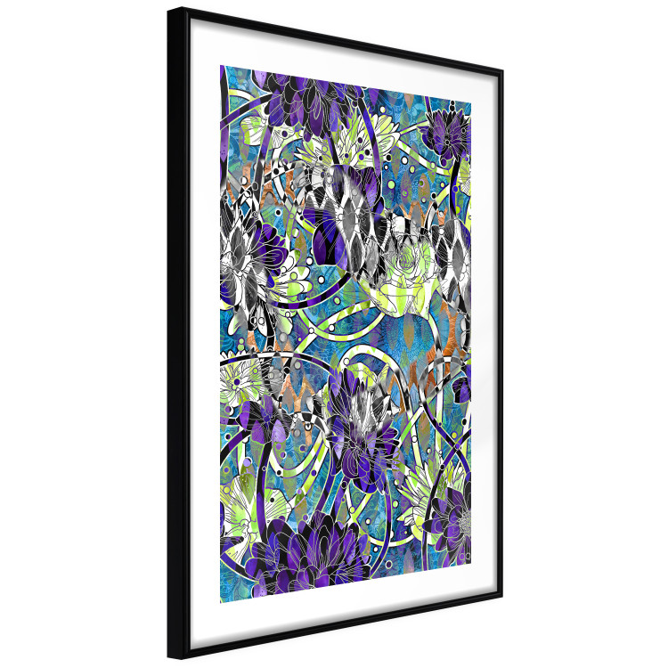 Wall Poster Vibrations of Nature - colorful abstract composition with a floral pattern 118280 additionalImage 11