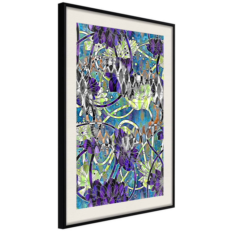 Wall Poster Vibrations of Nature - colorful abstract composition with a floral pattern 118280 additionalImage 3
