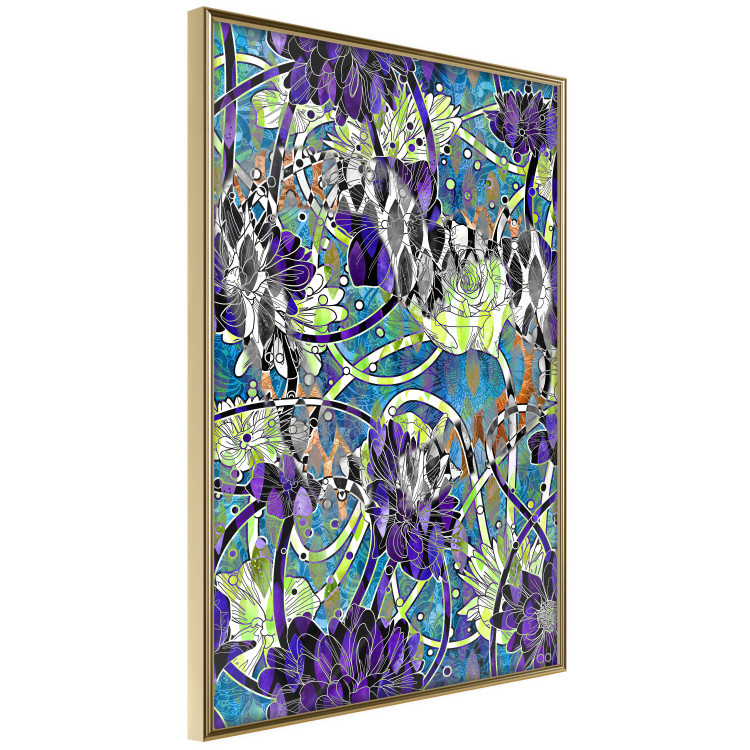 Wall Poster Vibrations of Nature - colorful abstract composition with a floral pattern 118280 additionalImage 14