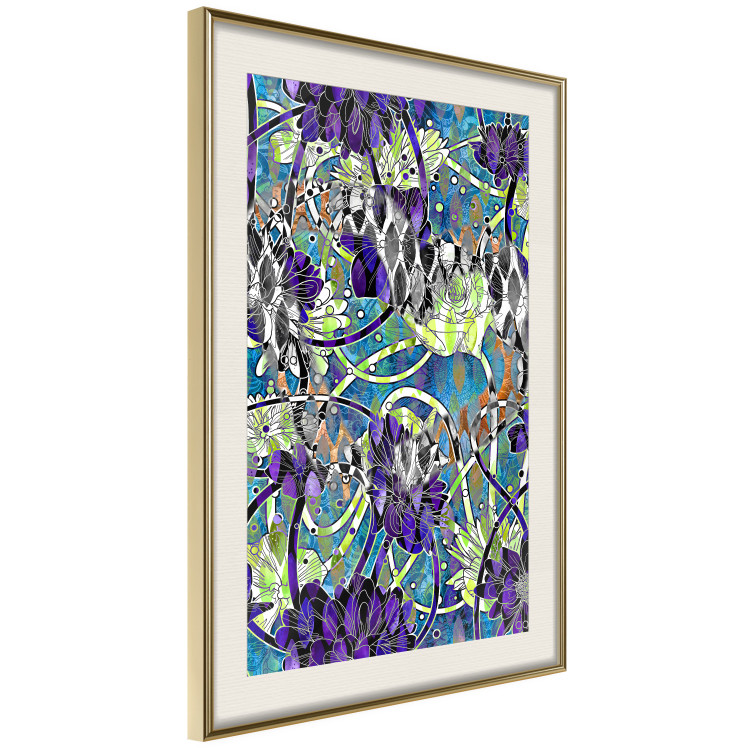 Wall Poster Vibrations of Nature - colorful abstract composition with a floral pattern 118280 additionalImage 2