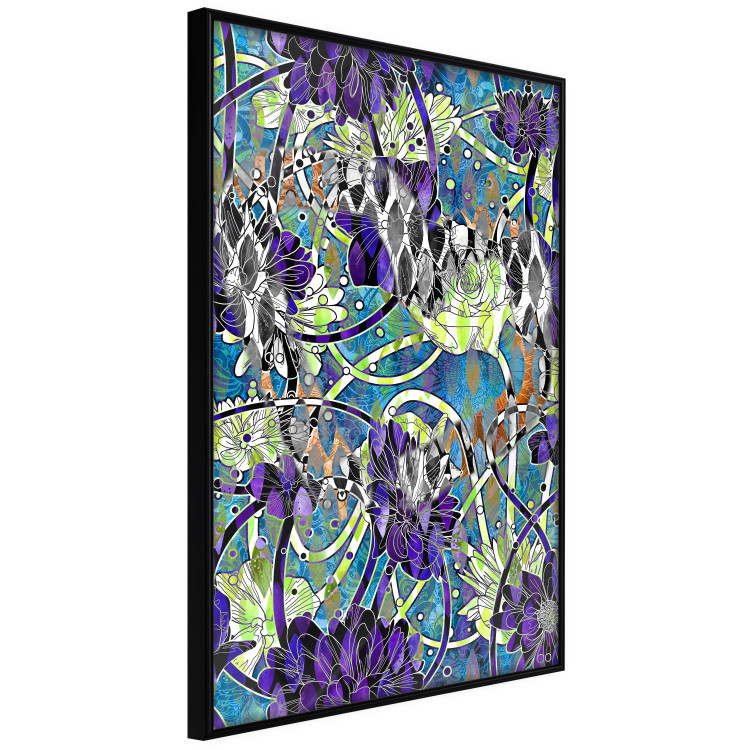 Wall Poster Vibrations of Nature - colorful abstract composition with a floral pattern 118280 additionalImage 10