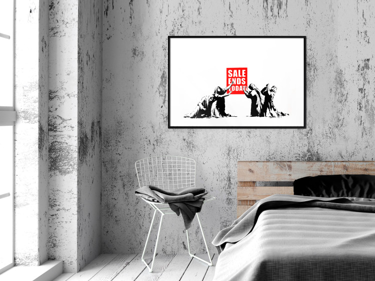 Poster Clearance Sale - Banksy-style graffiti with people and English texts 118780 additionalImage 4