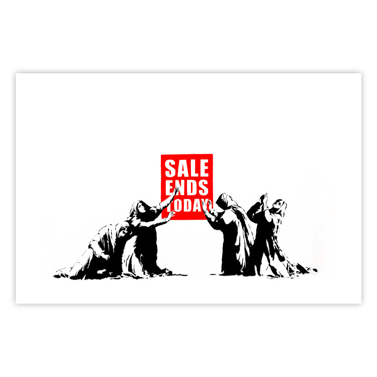 Poster Clearance Sale - Banksy-style graffiti with people and English texts 118780 additionalImage 19