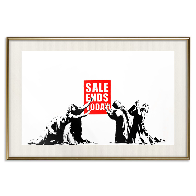 Poster Clearance Sale - Banksy-style graffiti with people and English texts 118780 additionalImage 19