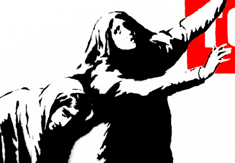 Poster Clearance Sale - Banksy-style graffiti with people and English texts 118780 additionalImage 8