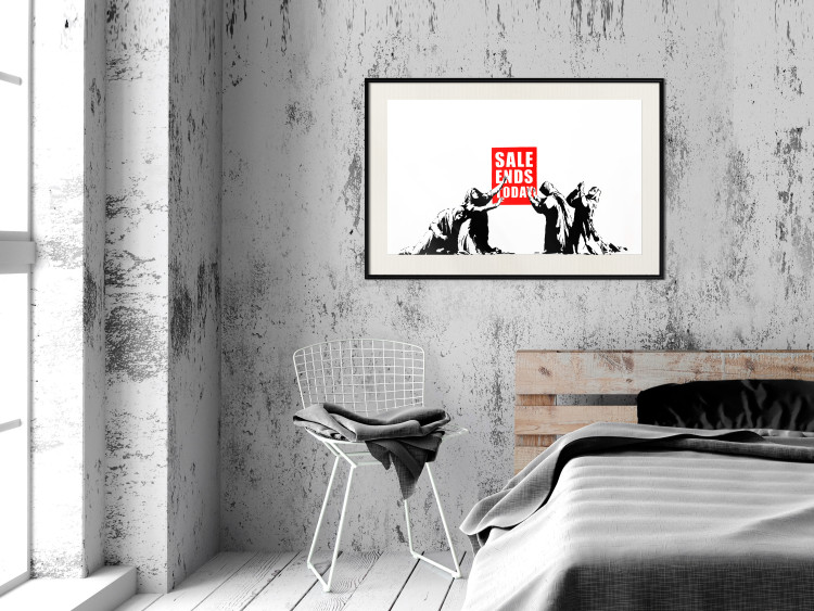 Poster Clearance Sale - Banksy-style graffiti with people and English texts 118780 additionalImage 22