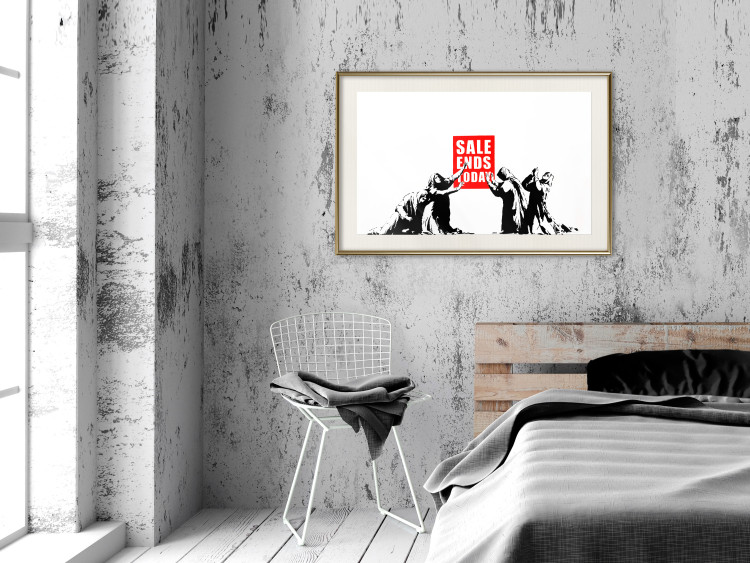 Poster Clearance Sale - Banksy-style graffiti with people and English texts 118780 additionalImage 21