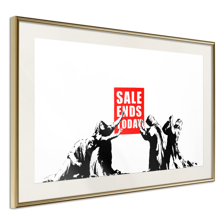 Poster Clearance Sale - Banksy-style graffiti with people and English texts 118780 additionalImage 2