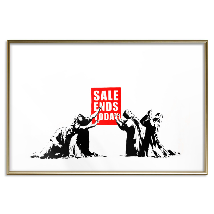 Poster Clearance Sale - Banksy-style graffiti with people and English texts 118780 additionalImage 14