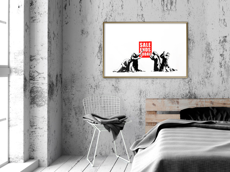 Poster Clearance Sale - Banksy-style graffiti with people and English texts 118780 additionalImage 13