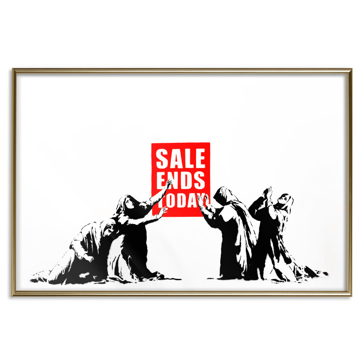 Poster Clearance Sale - Banksy-style graffiti with people and English texts 118780 additionalImage 20