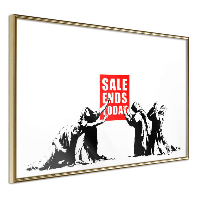 Poster Clearance Sale - Banksy-style graffiti with people and English texts 118780 additionalImage 12