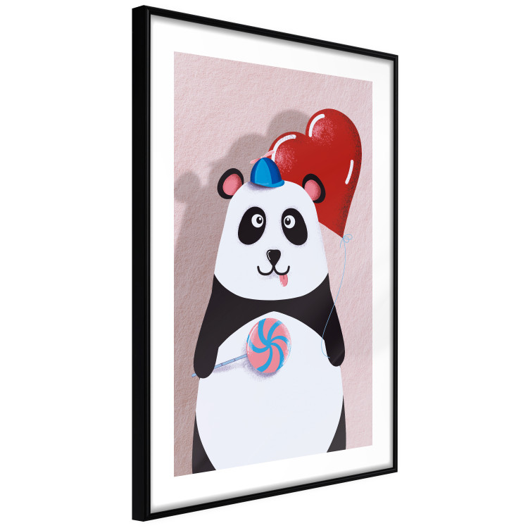 Poster Panda with a Balloon - colorful playful composition with a bear for children 119280 additionalImage 11